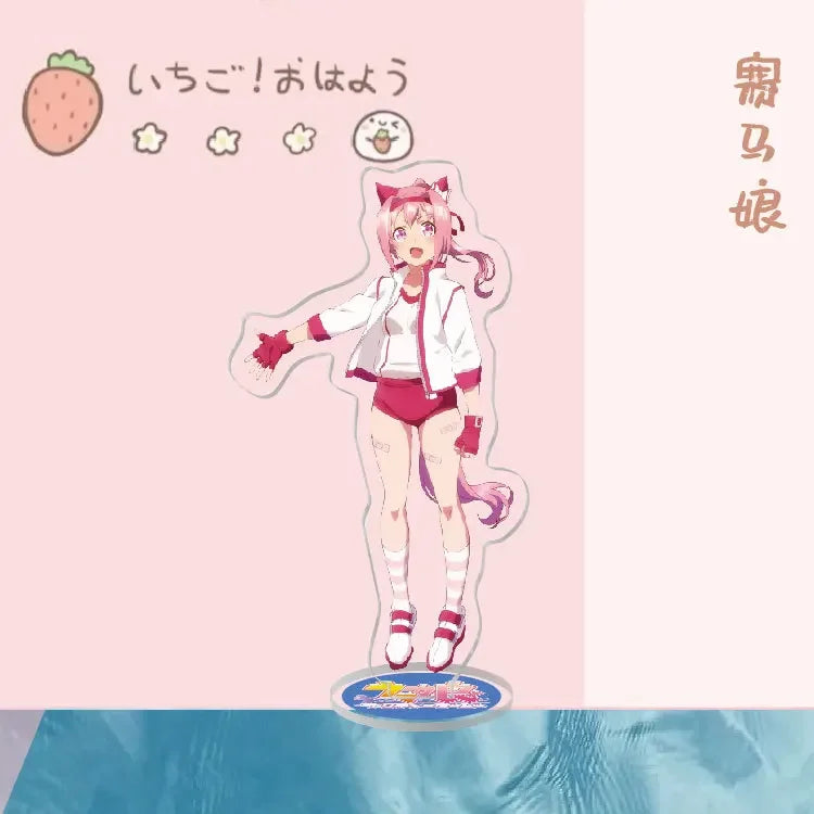 Anime Stand Uma Musume Pretty Derby Special Week Silence Suzuka Toukai Teiou Acrylic Figure Stand Model Plate Display Cute 15cm