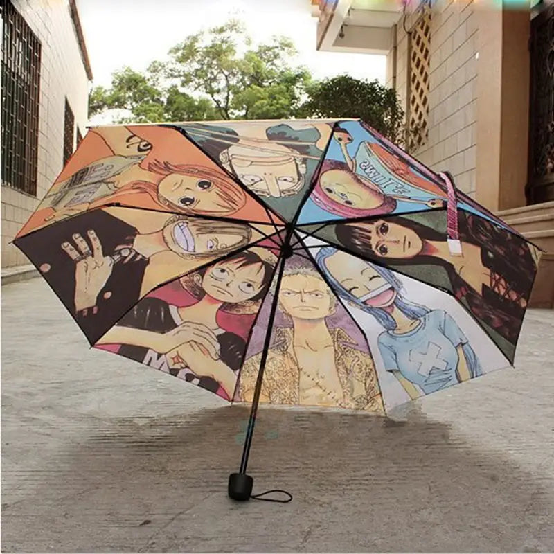 Christmas Gift Anime Umbrella Folding Creative Umbrella  Personality Cartoon Theme Umbrella