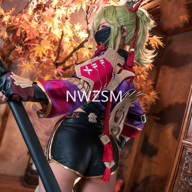 Game Genshin Impact Cosplay Kuki Shinobu Costume Cosplay Genshin Impact Costume Halloween