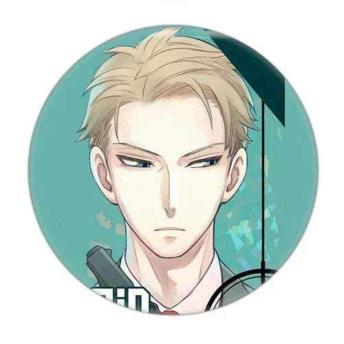 Anime Spy X Family Badge Brooch Pin Cospaly Loid Anya Yor Metal Pins Costume Accessories