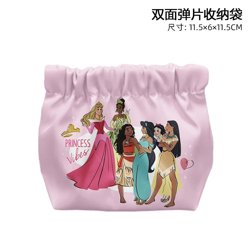 Disney Princess Cinderella T8841 Anime Briefcases Coin Bag Cartoon Makeup Bag Casual Purses Card Storage Handbag Gift
