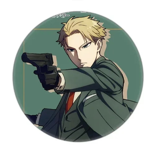 Anime Spy X Family Badge Brooch Pin Cospaly Loid Anya Yor Metal Pins Costume Accessories
