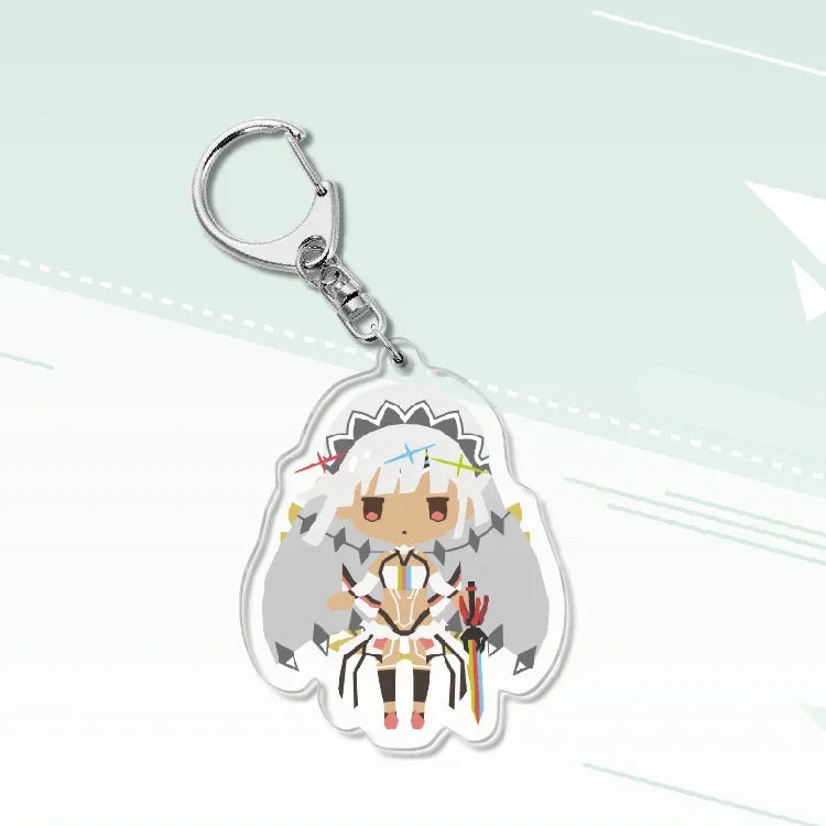 Fate Keychain Man Key Chain Acrylic Women Key Holder Couples Keyring Anime Key Ring Cartoon Pendant Funny Brelok Grand Order