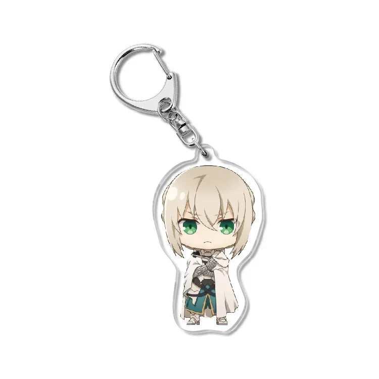 Fate Keychain Man Key Chain Acrylic Women Key Holder Couples Keyring Anime Key Ring Cartoon Pendant Funny Brelok Grand Order