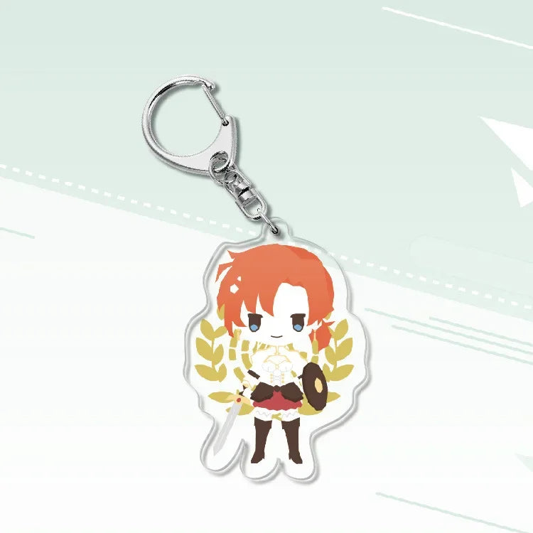 Fate Keychain Man Key Chain Acrylic Women Key Holder Couples Keyring Anime Key Ring Cartoon Pendant Funny Brelok Grand Order