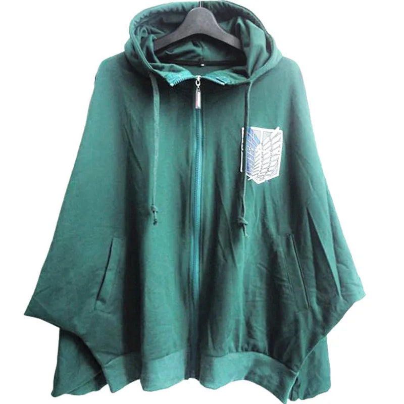 Attack on Giant Cloak Wings of Freedom  Jacket  Cloak Bat Shirt Cotton  Anime Cosplay   cosplay costume  2020  cosplay