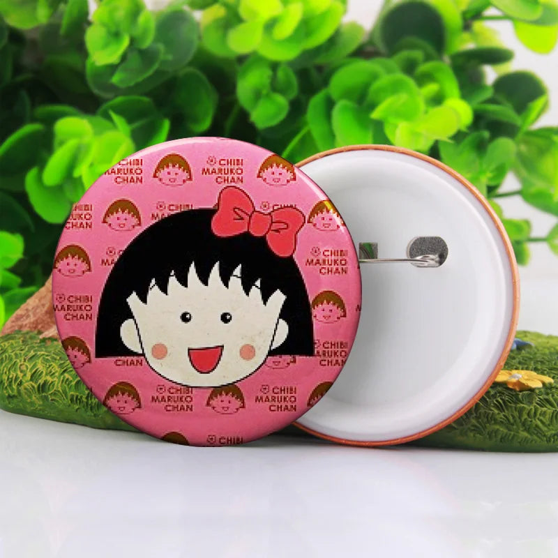 1PCS Chi-bi Maruko Fashion Anime Customized Brooches Cartoon Pin Brooch Badge Pins Unisex Jewelry Birthday Gifts New