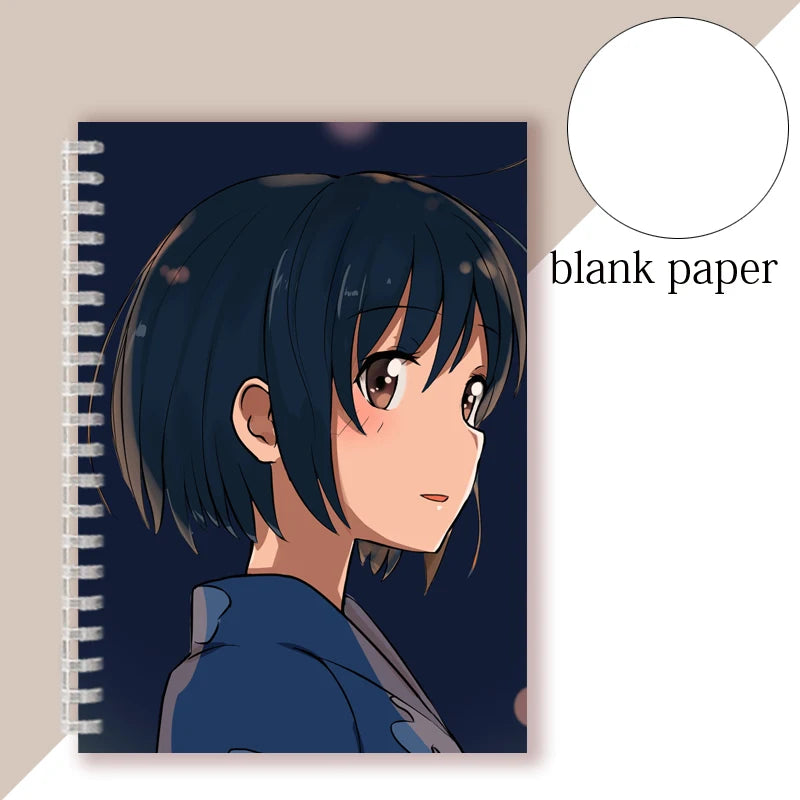 Anime Your Name 2 Movie Manga Spiral Ring Notebook Poster Andrew Kimi No Na Wa Prints Love Silk Writing Pad Note Book Journal