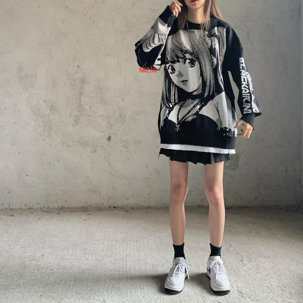 Anime Death Note Misa Amane Cosplay Tops Hoodie Uniform Outfit Harajuku Streetwear Korean Oversize Pullover Sweatshirt For Women