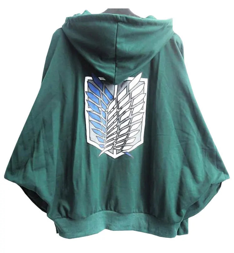 Attack on Giant Cloak Wings of Freedom  Jacket  Cloak Bat Shirt Cotton  Anime Cosplay   cosplay costume  2020  cosplay