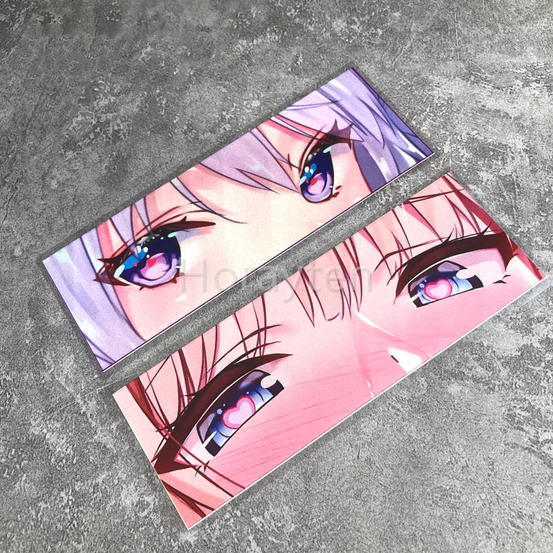 Car Decals Stickers for Japanese Beauty Love Eyes Anime Auto Motorcycle Helmet Decals Computer Case DIY Decoration