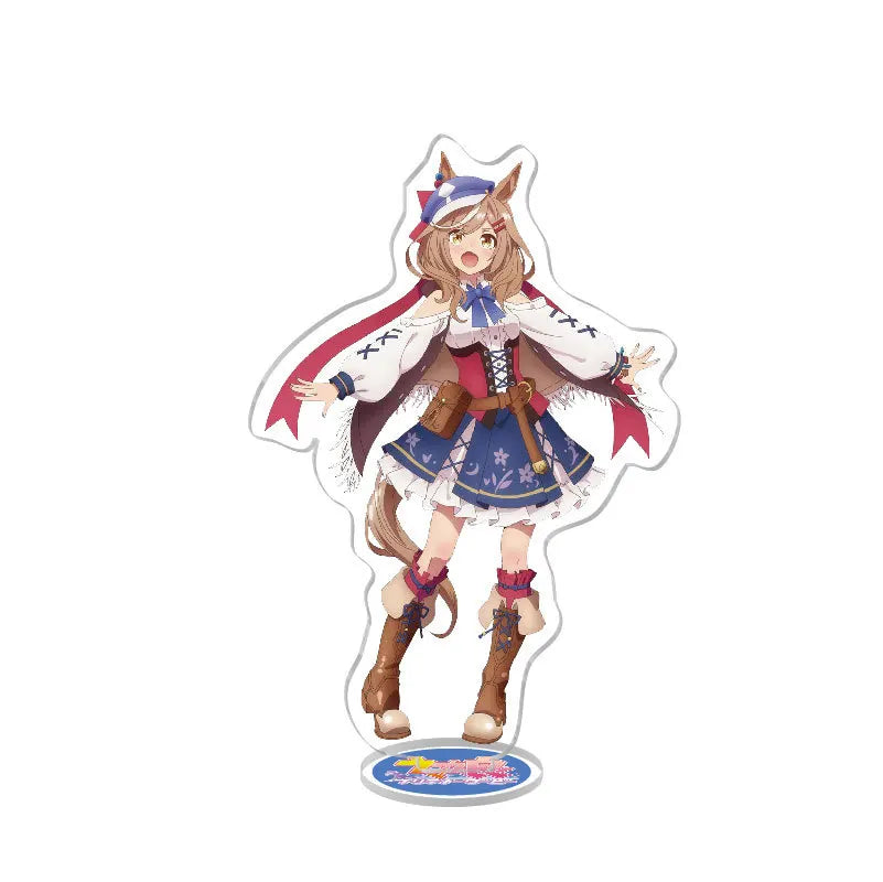 Anime Stand Uma Musume Pretty Derby Special Week Silence Suzuka Toukai Teiou Acrylic Figure Stand Model Plate Display Cute 15cm