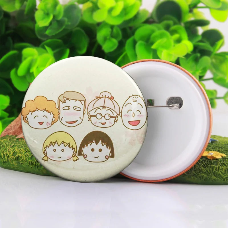 1PCS Chi-bi Maruko Fashion Anime Customized Brooches Cartoon Pin Brooch Badge Pins Unisex Jewelry Birthday Gifts New