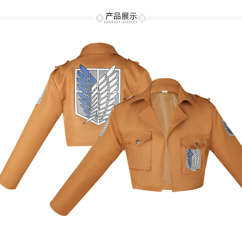 Attack on Titan A2201 Fashion Anime Coat Casual Coats Cartoon Winter Jackets Men Woman Clothing Unisex