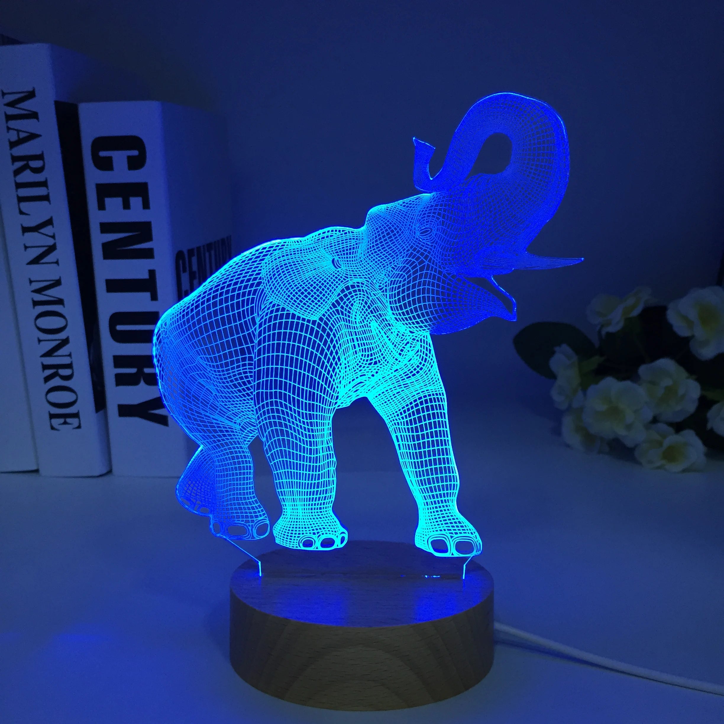 Elephant 3D LED Lamp for Bedroom Decor Nightlight Children's Brithday Gift Manga Room Colors Desk Led Light Dropshipping