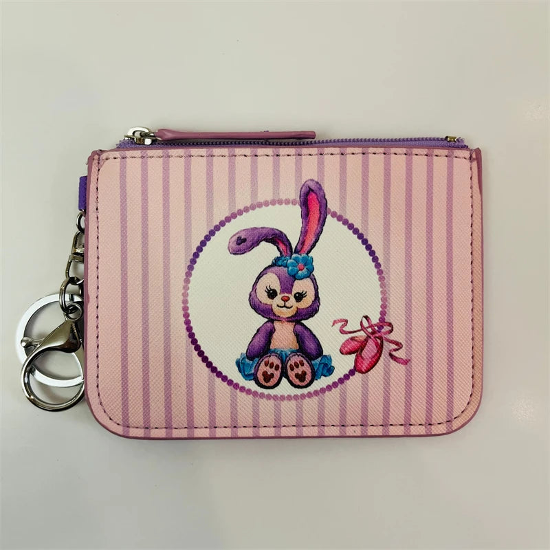 Disney Duffy StellaLou ShellieMay Anime Card Holder Cartoon Storage Bags Coin Wallet Handbag Kid Girl Birthday Gift
