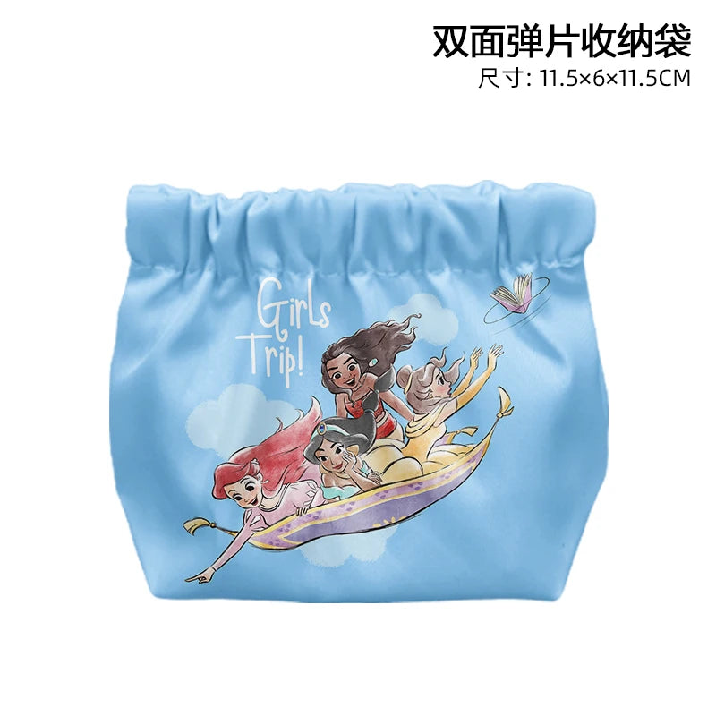 Disney Princess Cinderella T8841 Anime Briefcases Coin Bag Cartoon Makeup Bag Casual Purses Card Storage Handbag Gift
