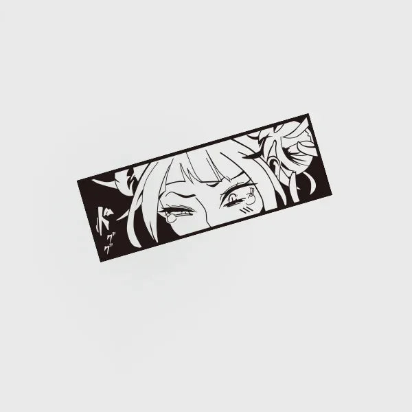 Car Styling Tape Decals for Himiko Toga Manga Anime Waifu Sticker Peeper Cartoon Auto Window Tail Tape