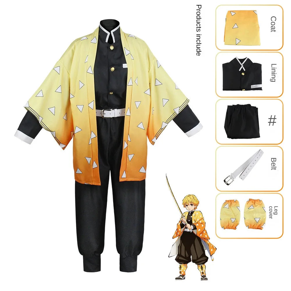 Demon Slayer Cosplay Tanjiro Nezuko Cosplay Kids Shinobu Costume Japanese Anime Cartoon Halloween Costume Christmas Gifts