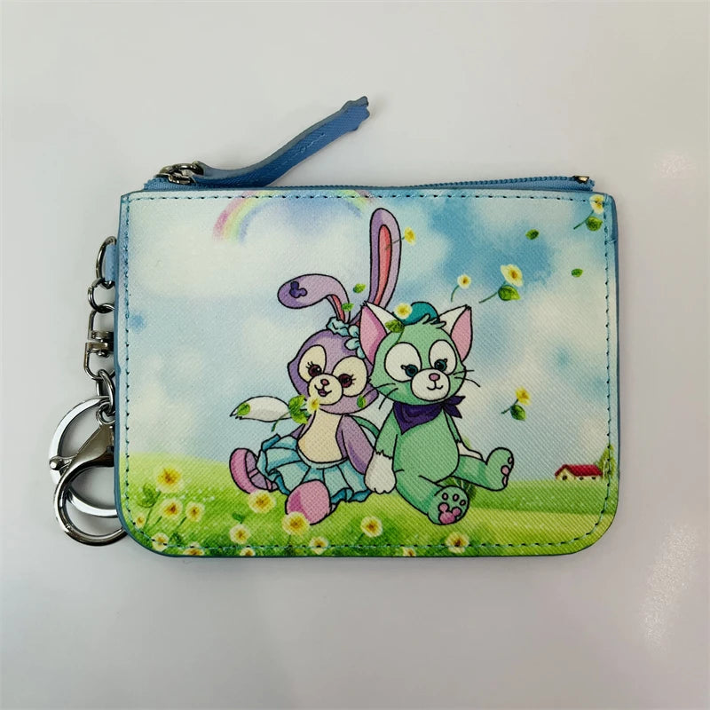 Disney Duffy StellaLou ShellieMay Anime Card Holder Cartoon Storage Bags Coin Wallet Handbag Kid Girl Birthday Gift