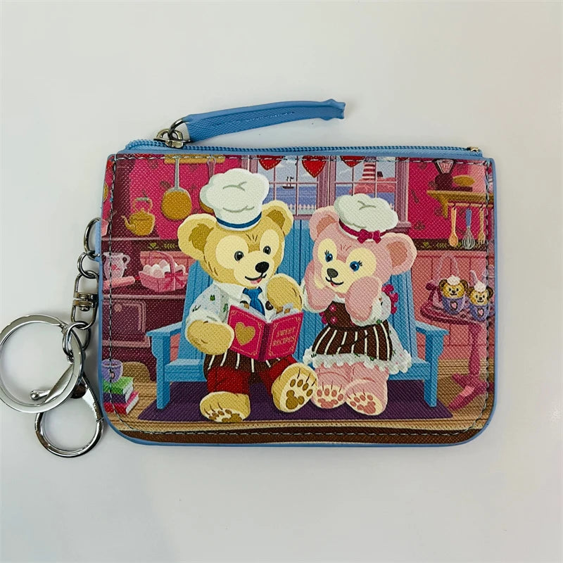 Disney Duffy StellaLou ShellieMay Anime Card Holder Cartoon Storage Bags Coin Wallet Handbag Kid Girl Birthday Gift