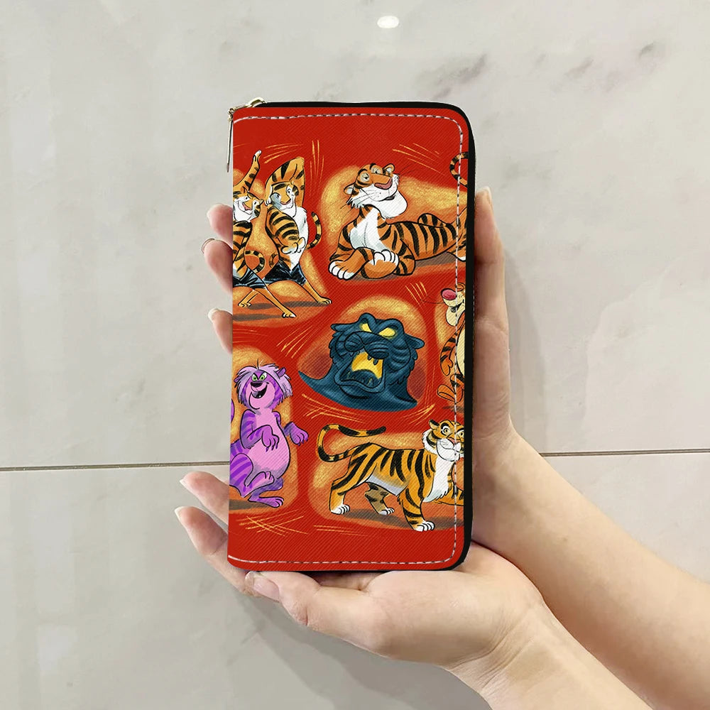 Disney Marie Cat Cheshire cat W5999 Anime Briefcases Wallet Cartoon Zipper Coin Bag Casual Purses Card Storage Handbag Gift