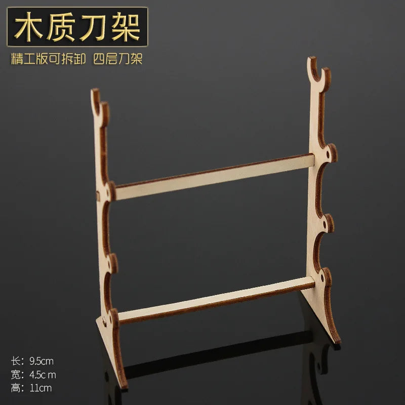 Anime Weapon DIY Displays Stand Model Gun Knife Samurai Sword Katana Holder Universal Frame Game Keychain Tool Box Gift Bag Toys