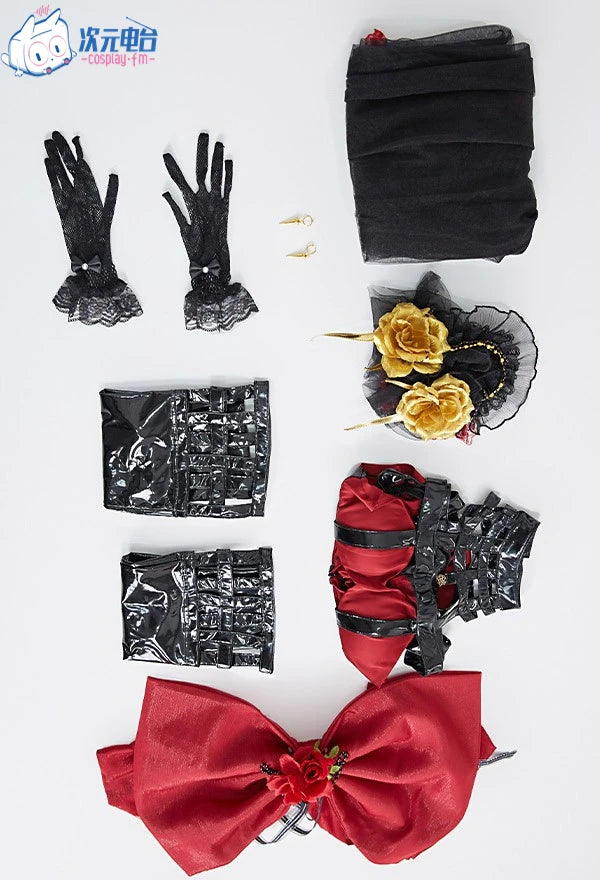 Anime SPY X FAMILY Yor Forger Briar Cosplay Costumes Doujin Wedding Dresses Girls Halloween Lolita Jumpsuit Bows Gloves Earrings