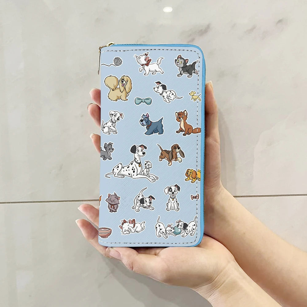 Disney Marie Cat Cheshire cat W5999 Anime Briefcases Wallet Cartoon Zipper Coin Bag Casual Purses Card Storage Handbag Gift