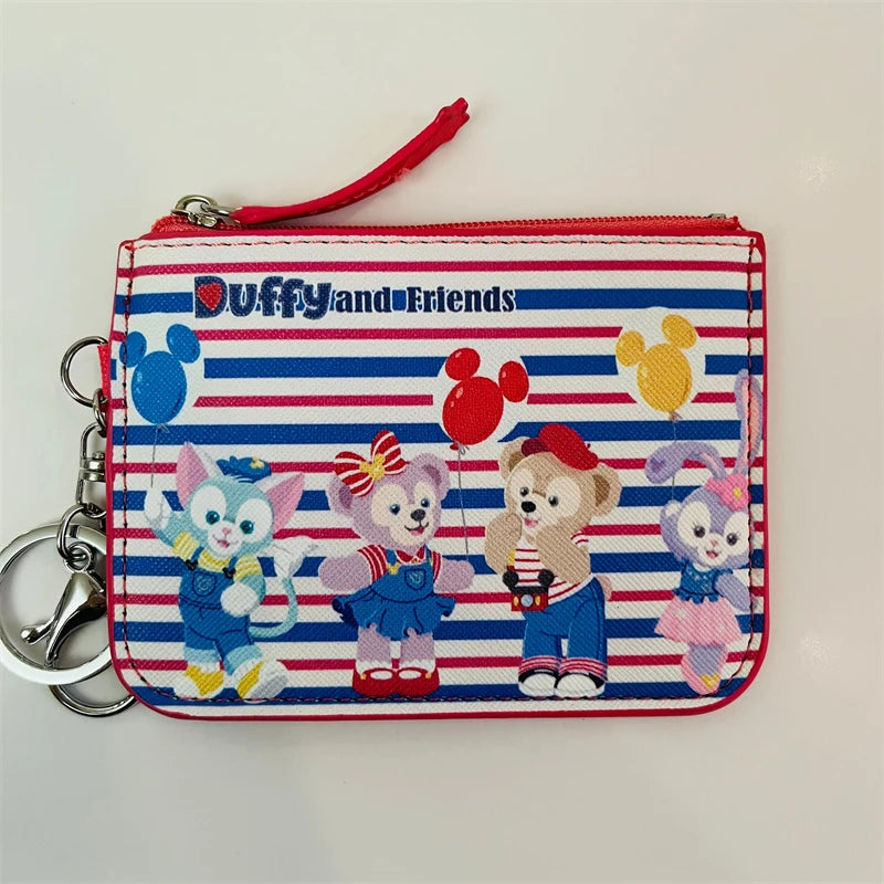 Disney Duffy StellaLou ShellieMay Anime Card Holder Cartoon Storage Bags Coin Wallet Handbag Kid Girl Birthday Gift