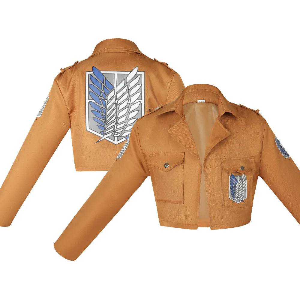 Attack on Titan A2201 Fashion Anime Coat Casual Coats Cartoon Winter Jackets Men Woman Clothing Unisex