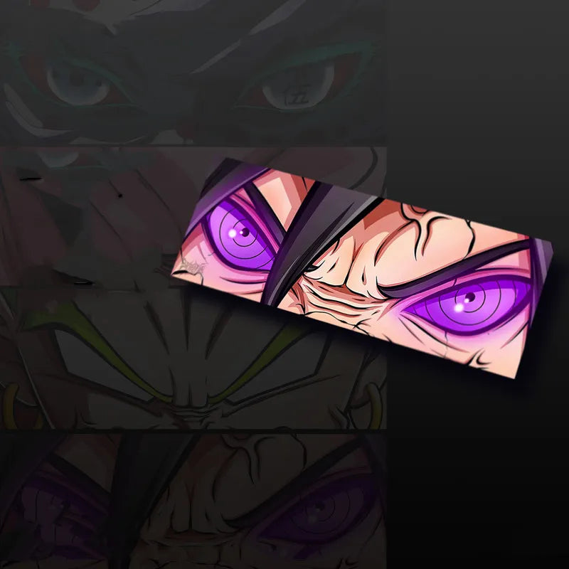 Car Styling Sticker for Japanese Anime Frieza Broly Hokage Blood Wheel Eyes Peeker Decal Auto Oil Tank Window Body Vinyl Tape