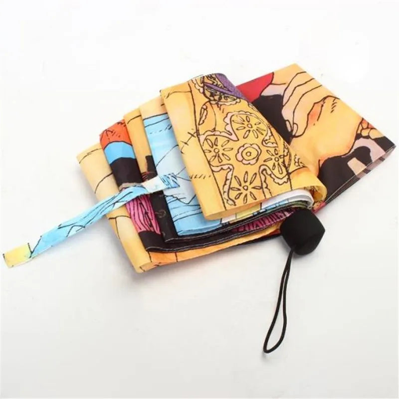 Christmas Gift Anime Umbrella Folding Creative Umbrella  Personality Cartoon Theme Umbrella