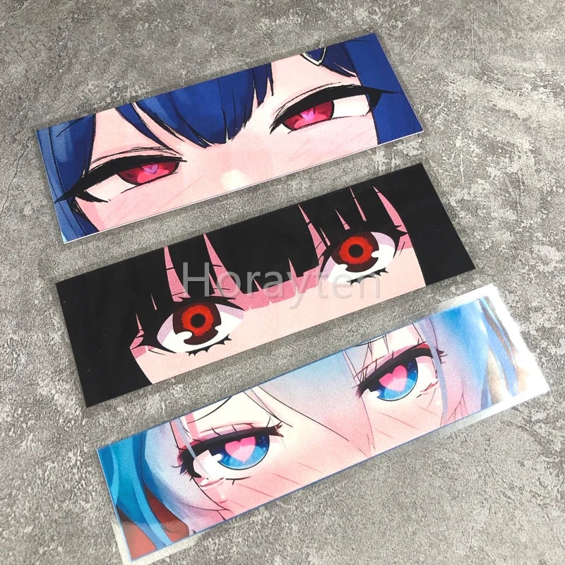 Car Decals Stickers for Japanese Beauty Love Eyes Anime Auto Motorcycle Helmet Decals Computer Case DIY Decoration