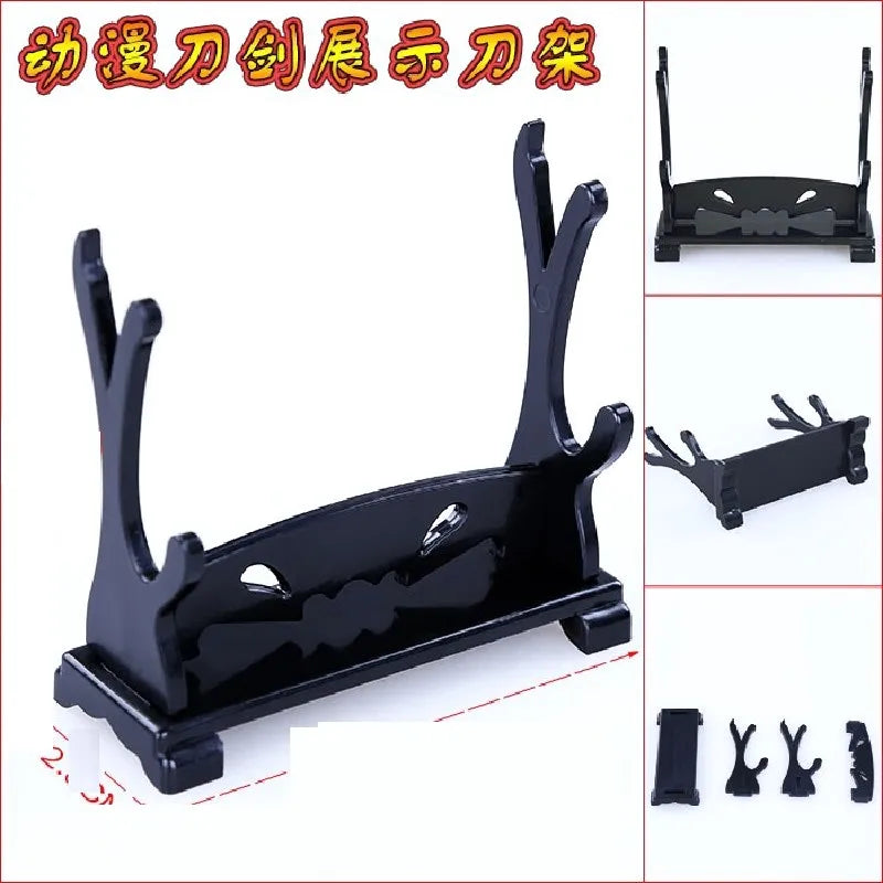 Anime Weapon DIY Displays Stand Model Gun Knife Samurai Sword Katana Holder Universal Frame Game Keychain Tool Box Gift Bag Toys