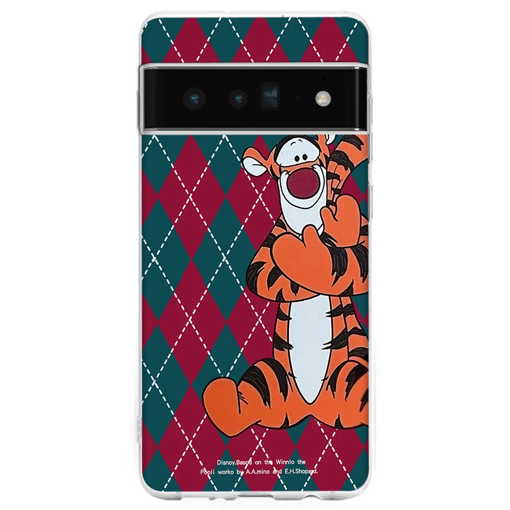 Disney merry christmas Funda de  phone case For Google pixel 7 6 8 A PRO anime cartoon Transparent silicone cover Gift