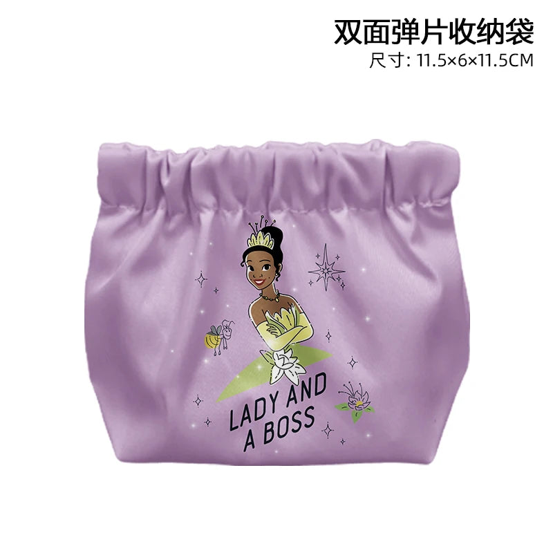 Disney Princess Cinderella T8841 Anime Briefcases Coin Bag Cartoon Makeup Bag Casual Purses Card Storage Handbag Gift