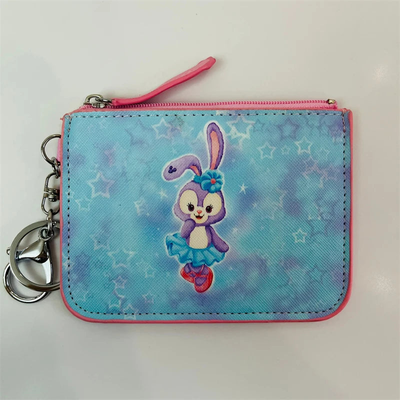 Disney Duffy StellaLou ShellieMay Anime Card Holder Cartoon Storage Bags Coin Wallet Handbag Kid Girl Birthday Gift