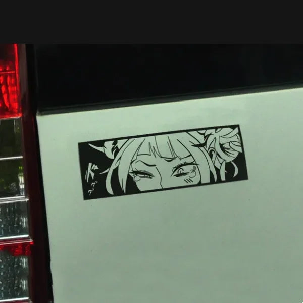 Car Styling Tape Decals for Himiko Toga Manga Anime Waifu Sticker Peeper Cartoon Auto Window Tail Tape