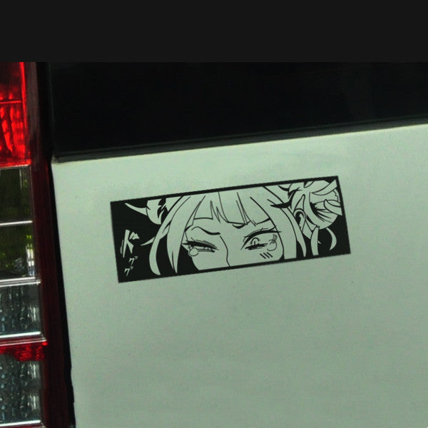 Car Styling Tape Decals for Himiko Toga Manga Anime Waifu Sticker Peeper Cartoon Auto Window Tail Tape