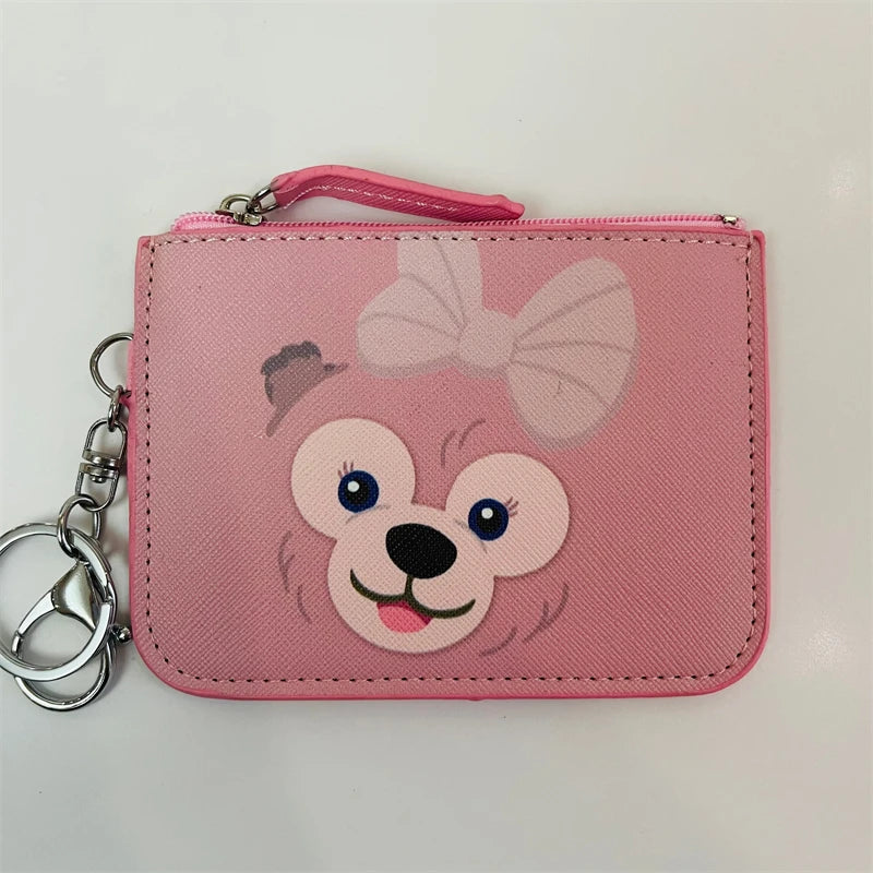 Disney Duffy StellaLou ShellieMay Anime Card Holder Cartoon Storage Bags Coin Wallet Handbag Kid Girl Birthday Gift