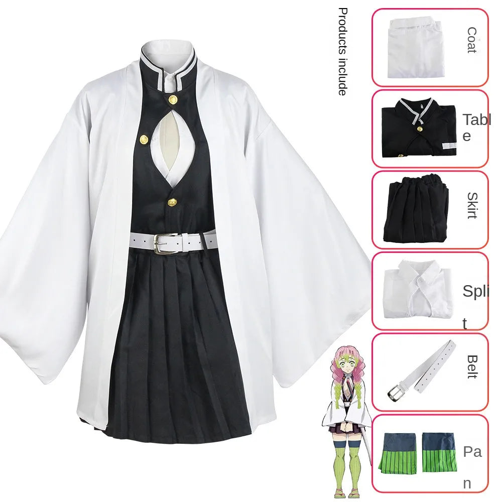 Demon Slayer Cosplay Tanjiro Nezuko Cosplay Kids Shinobu Costume Japanese Anime Cartoon Halloween Costume Christmas Gifts