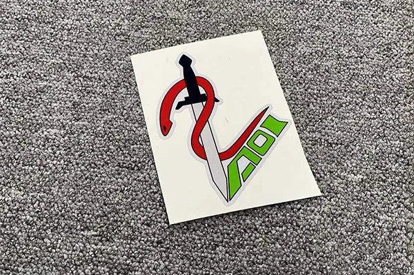 Car Styling Sticker Decal for Event Sports Anime Cartoon AOI Team Racing Snake Motor Helmet Decorate Decals