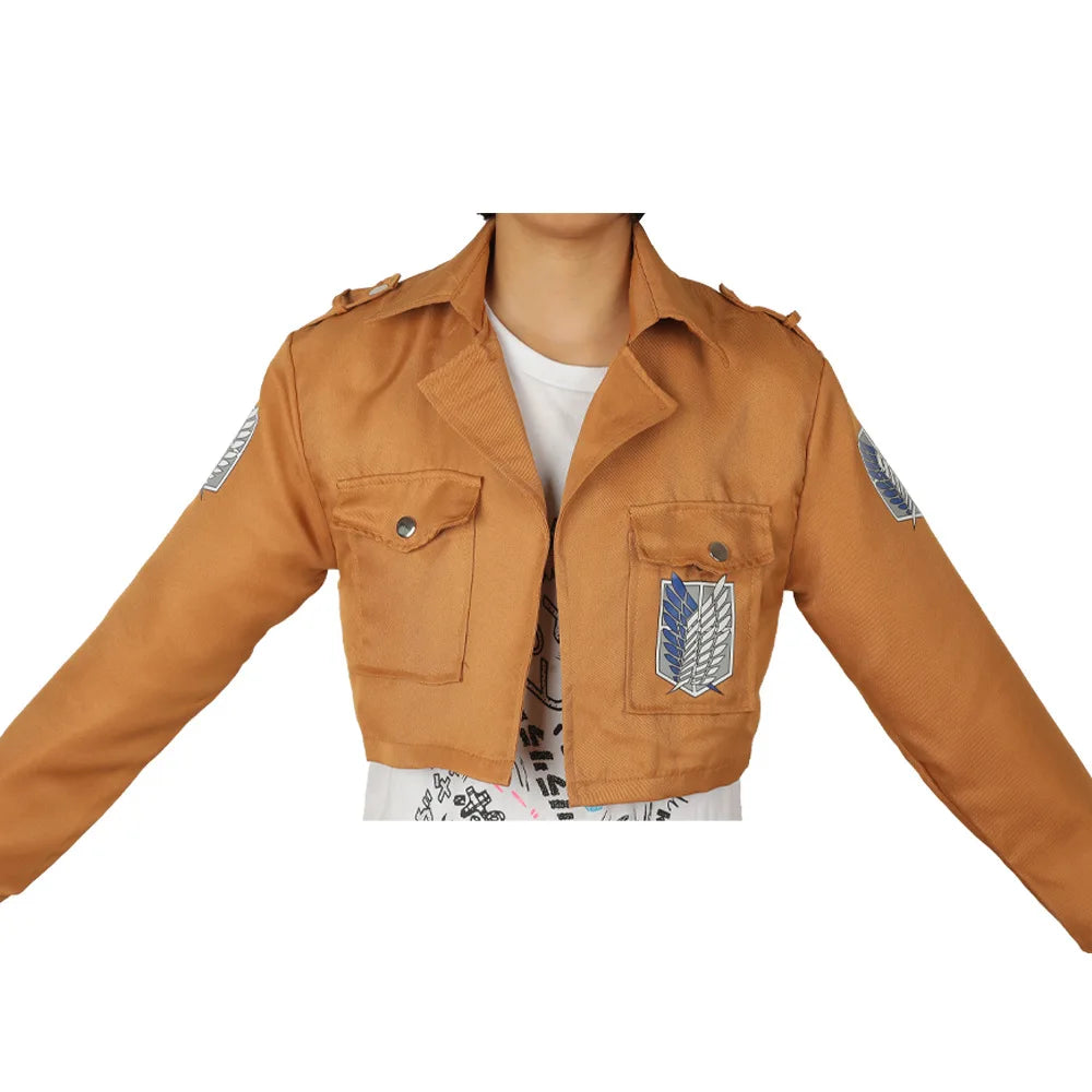 Attack on Titan A2201 Fashion Anime Coat Casual Coats Cartoon Winter Jackets Men Woman Clothing Unisex