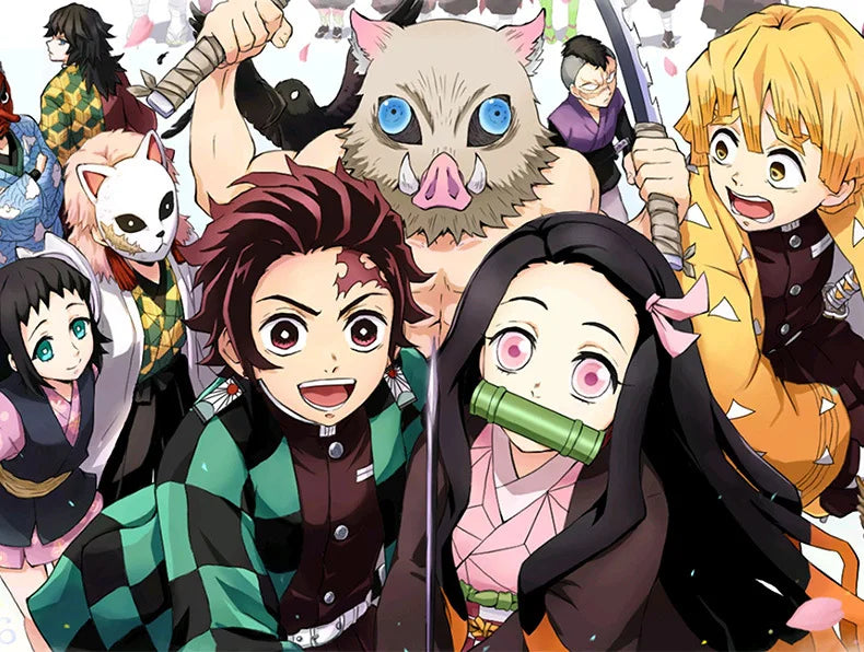 Demon Slayer Cosplay Tanjiro Nezuko Cosplay Kids Shinobu Costume Japanese Anime Cartoon Halloween Costume Christmas Gifts