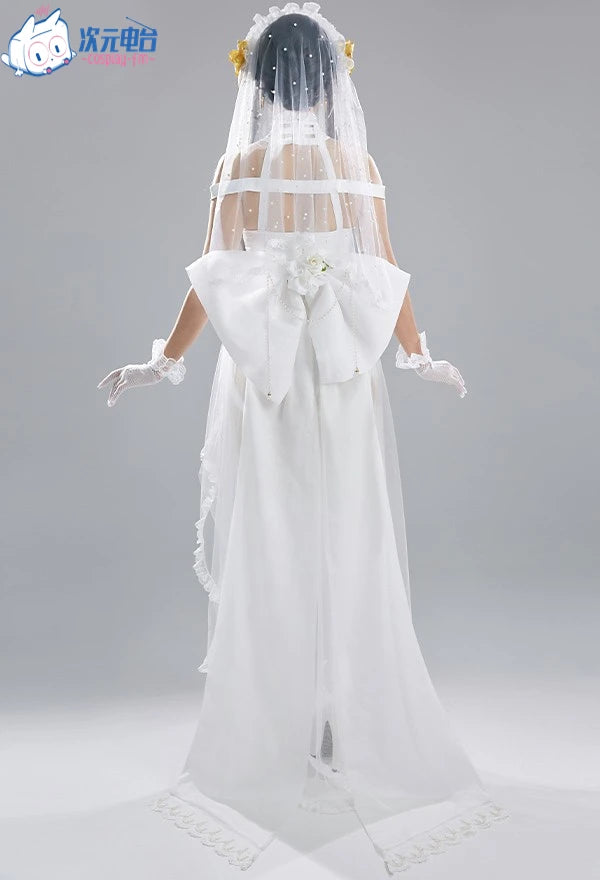 Anime SPY X FAMILY Yor Forger Briar Cosplay Costumes Doujin Wedding Dresses Girls Halloween Lolita Jumpsuit Bows Gloves Earrings