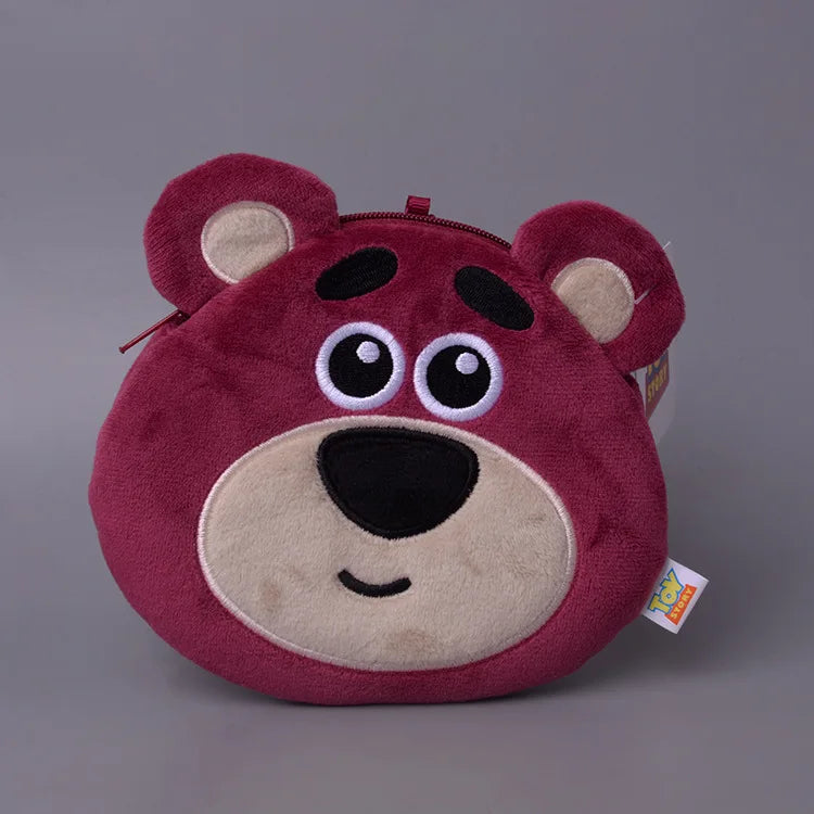 Disney Lotso Bear Buzz 5571 Fashion Anime Coin Purse Cartoon Money Bags Card Key Purses Storage Bag Birthday Gift