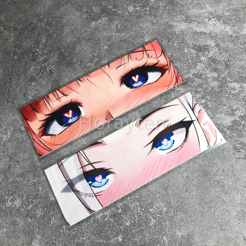 Car Decals Stickers for Japanese Beauty Love Eyes Anime Auto Motorcycle Helmet Decals Computer Case DIY Decoration