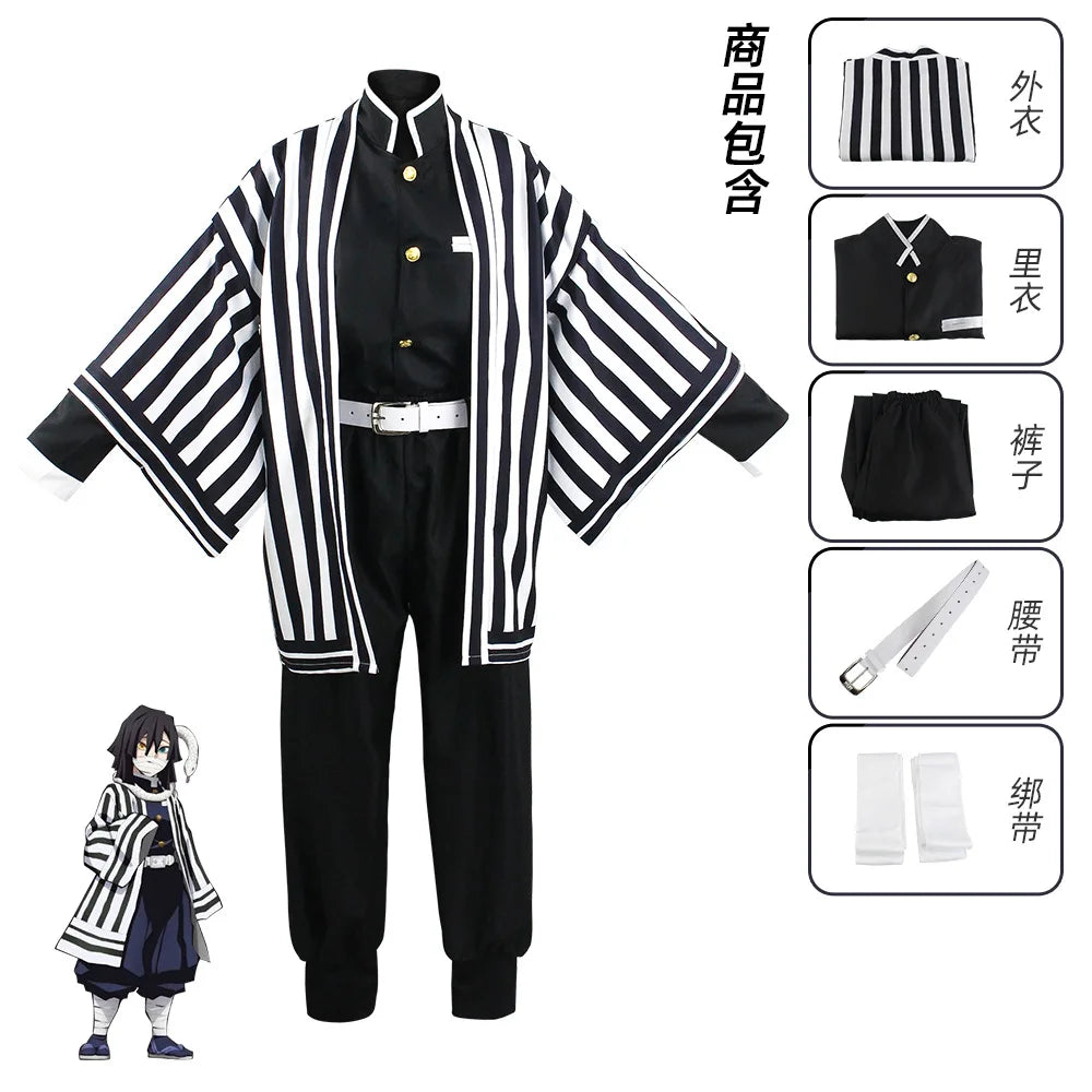 Demon Slayer Cosplay Tanjiro Nezuko Cosplay Kids Shinobu Costume Japanese Anime Cartoon Halloween Costume Christmas Gifts