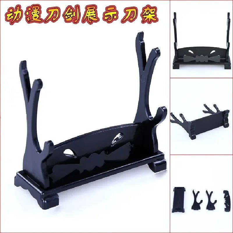 Anime Weapon DIY Displays Stand Model Gun Knife Samurai Sword Katana Holder Universal Frame Game Keychain Tool Box Gift Bag Toys